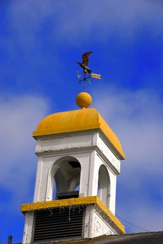 Finding out the wind direction at the top of a roof