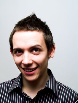 Portrait of a young man smiling