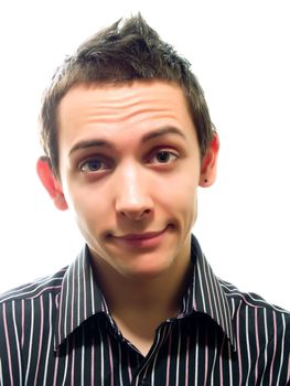 Portrait of a young man smiling