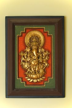 Portrait of Indian Elephant God Ganesha