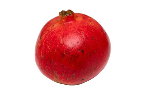 Pomegranate fruit isolated on a over white background


