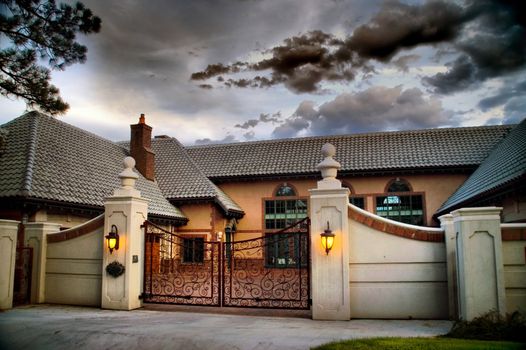 A luxurious mansion home in Denver, Colorado,  portrays the affluent lifestyle