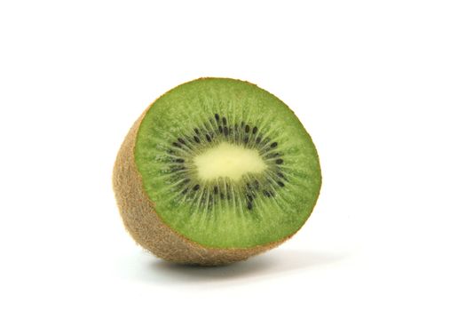 half kiwi fruit isolated on white background healthy eating and agriculture concepts