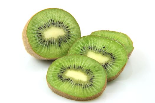 slices of kiwi isolated on white background healthy eating and agriculture concepts