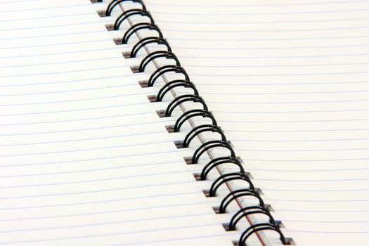 detail from spiral notebook for background use business concepts