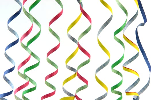 streamers texture isolated on white background celebration and holiday concepts