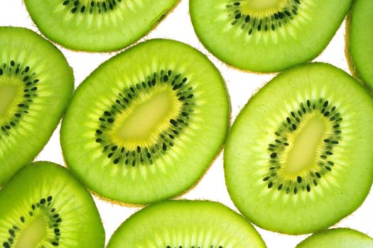 Juicy kiwi slices