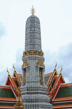 Pagoda in Wat Pho in Bangkok, Thailand