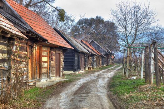 Ilica - famous traditional wine road with cottagres in Kalnik mountain region, Croatia