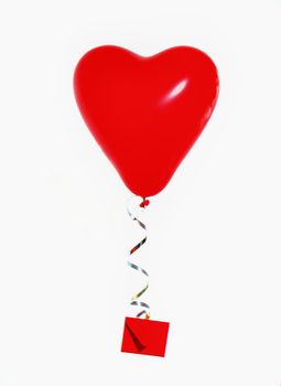 Heart balloon with a letter