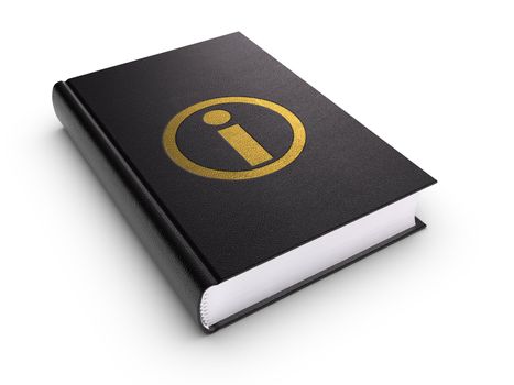 Information Book. Clipping path included.