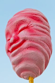 Representation of a smiling cotton candy