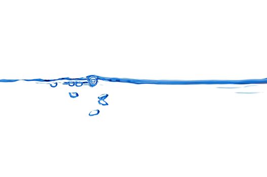 Waterline with small air bubbles