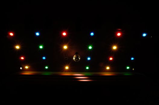Disco lights with many different colors