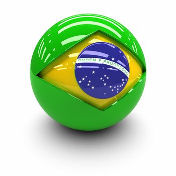 3D  - Flag of Brazil
