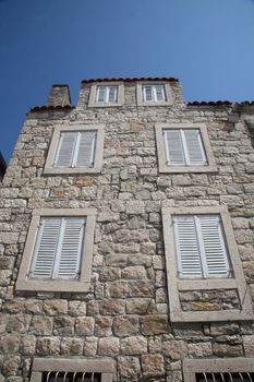 Old historic house in Orebic, Croatia