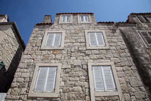 Old historic house in Orebic, Croatia