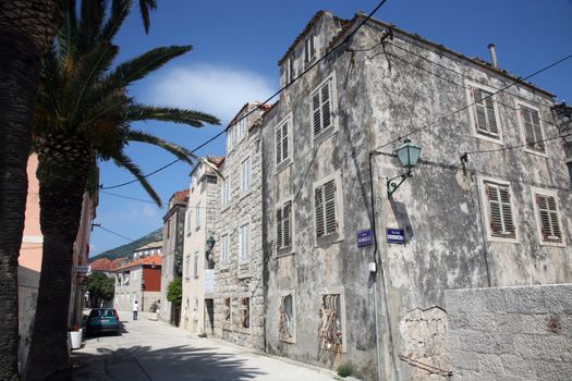 Old historic house in Orebic, Croatia