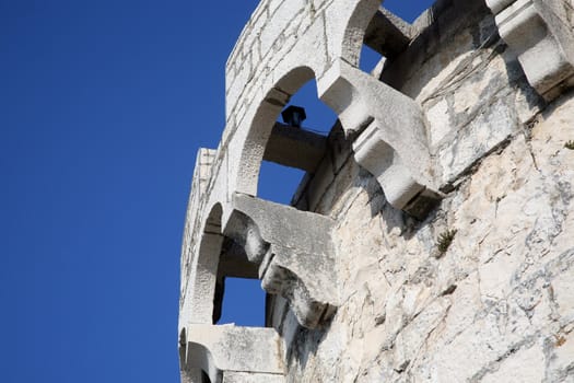 Stone fort in Korcula, Croatia