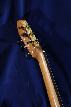 head of handmade classical guitar