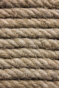 The texture of the old rope