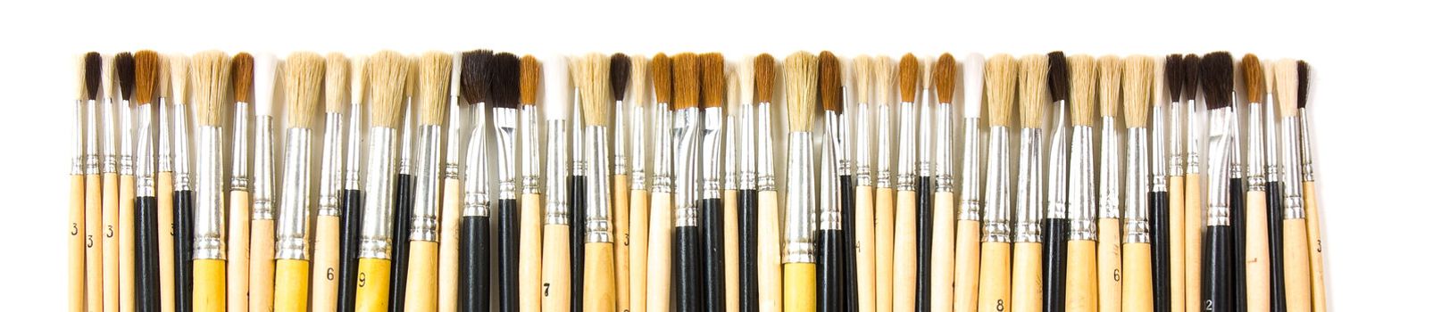 Brushes isolated on white background