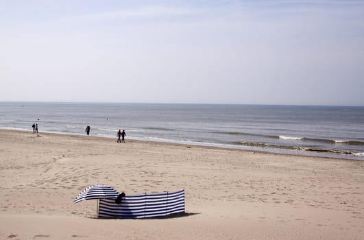 Beach life along the French coast