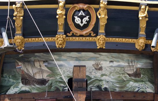 Stern of the VOC ship The Batavia