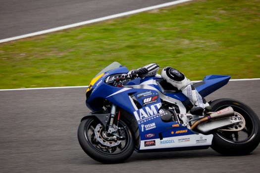 JEREZ DE LA FRONTERA, SPAIN - NOV 20: MOTO2 motorcyclist Marc Moser races in the CEV Championship on Nov 20, 2010, in Jerez de la Frontera, Spain