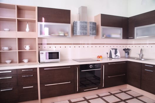 photo of the modern style kitchen interior