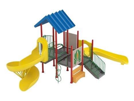 Playground isolated on white background