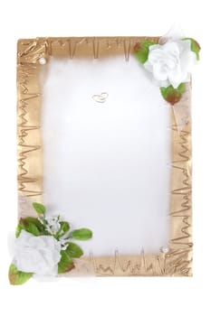 decorative card, photo on the white background