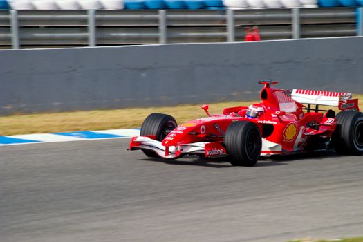 JEREZ DE LA FRONTERA, SPAIN - OCT 10: Marc Gene of Scuderia Ferrari F1 races on training session on October 10 , 2006 in Jerez de la Frontera , Spain