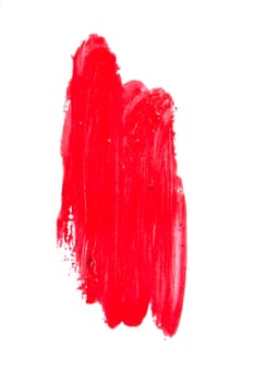 stain from ink abstract background, red on white