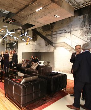 Looking at interior design and architecture solutions during Salone del Mobile 2011, international furnishing accessories tradeshow.