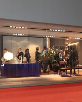 Looking at interior design and architecture solutions during Salone del Mobile 2011, international furnishing accessories tradeshow.