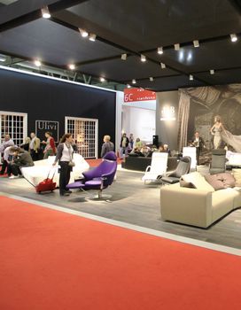 Looking at interior design and architecture solutions during Salone del Mobile 2011, international furnishing accessories tradeshow.