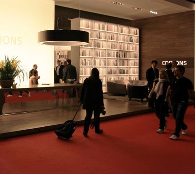 Looking at interior design and architecture solutions during Salone del Mobile 2011, international furnishing accessories tradeshow.