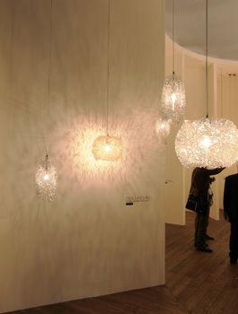 Looking at interior design and architecture solutions during Salone del Mobile 2011, international furnishing accessories tradeshow.