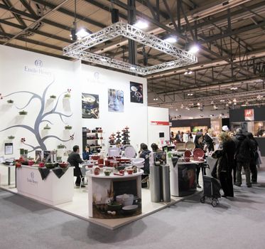 Visiting interior design and accessories stands during Macef, International Home Show Exhibition.