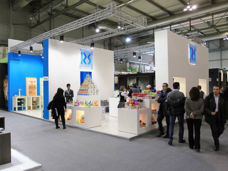 Visiting interior design and accessories stands during Macef, International Home Show Exhibition.