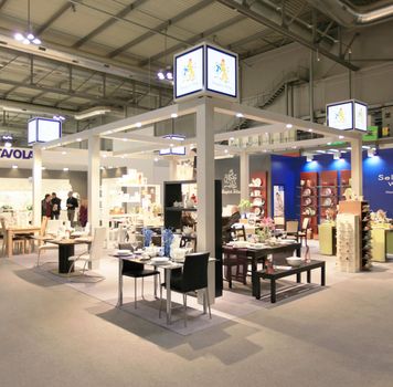 Visiting interior design and accessories stands during Macef, International Home Show Exhibition.