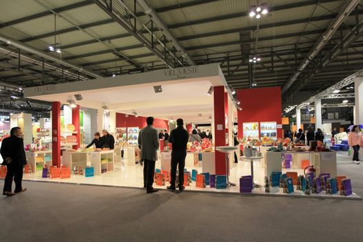 Visiting interior design and accessories stands during Macef, International Home Show Exhibition.