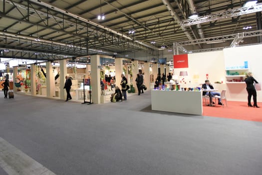 Visiting interior design and accessories stands during Macef, International Home Show Exhibition.