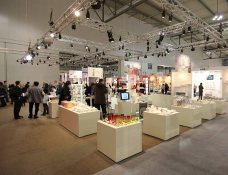 Visiting interior design and accessories stands during Macef, International Home Show Exhibition.