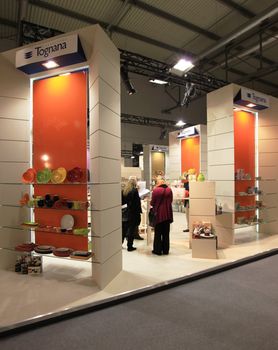 Visiting interior design and accessories stands during Macef, International Home Show Exhibition.