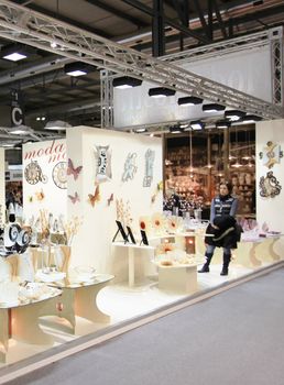 Visiting interior design and accessories stands during Macef, International Home Show Exhibition.