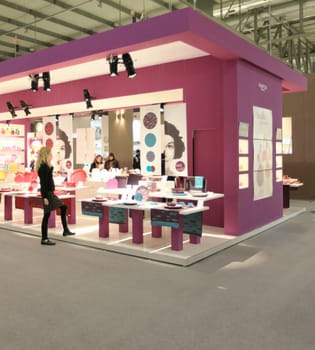 Visiting interior design and accessories stands during Macef, International Home Show Exhibition.