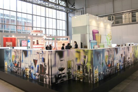 Visiting interior design and accessories stands during Macef, International Home Show Exhibition.