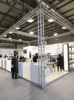 Visiting interior design and accessories stands during Macef, International Home Show Exhibition.